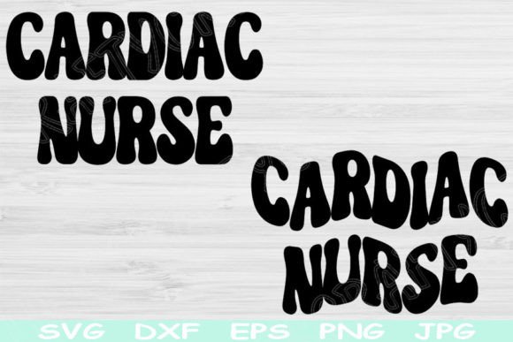 Cardiac Nurse Svg: Graphics for Crafts Branding