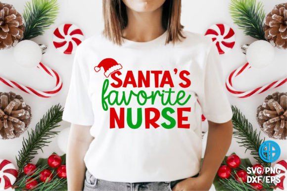 Christmas Santa Nurse SVG: Crafts & Graphics