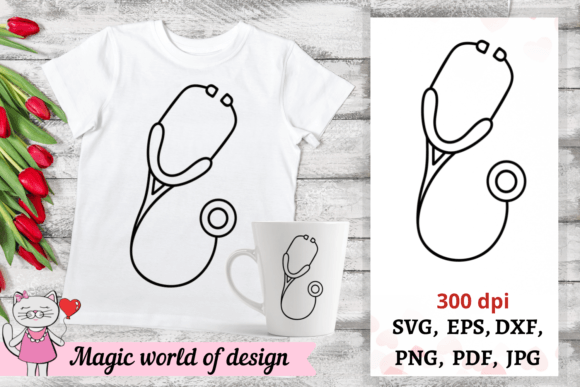 Doctor Nurse SVG Stethoscope: Graphics for Crafts