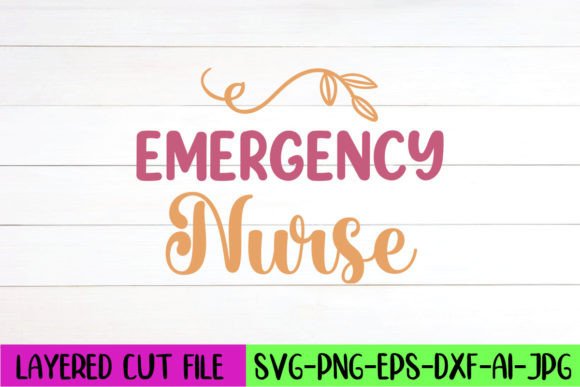 Emergency Nurse SVG Design: Graphics for Crafts