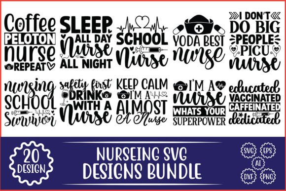 Nurse SVG Graphics for Crafts & Branding