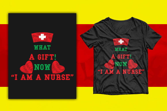 Nurse T-Shirt Design Free Vector for Print Templates and Graphics
