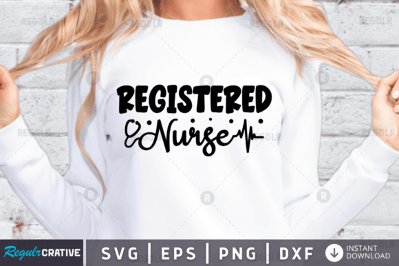 Registered Nurse Svg Design: Graphics for Crafts & Blogs