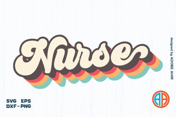 Retro Nurse SVG: Graphics for Crafts